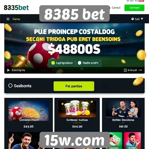 Promoções e bônus oferecidos pela 8385 bet